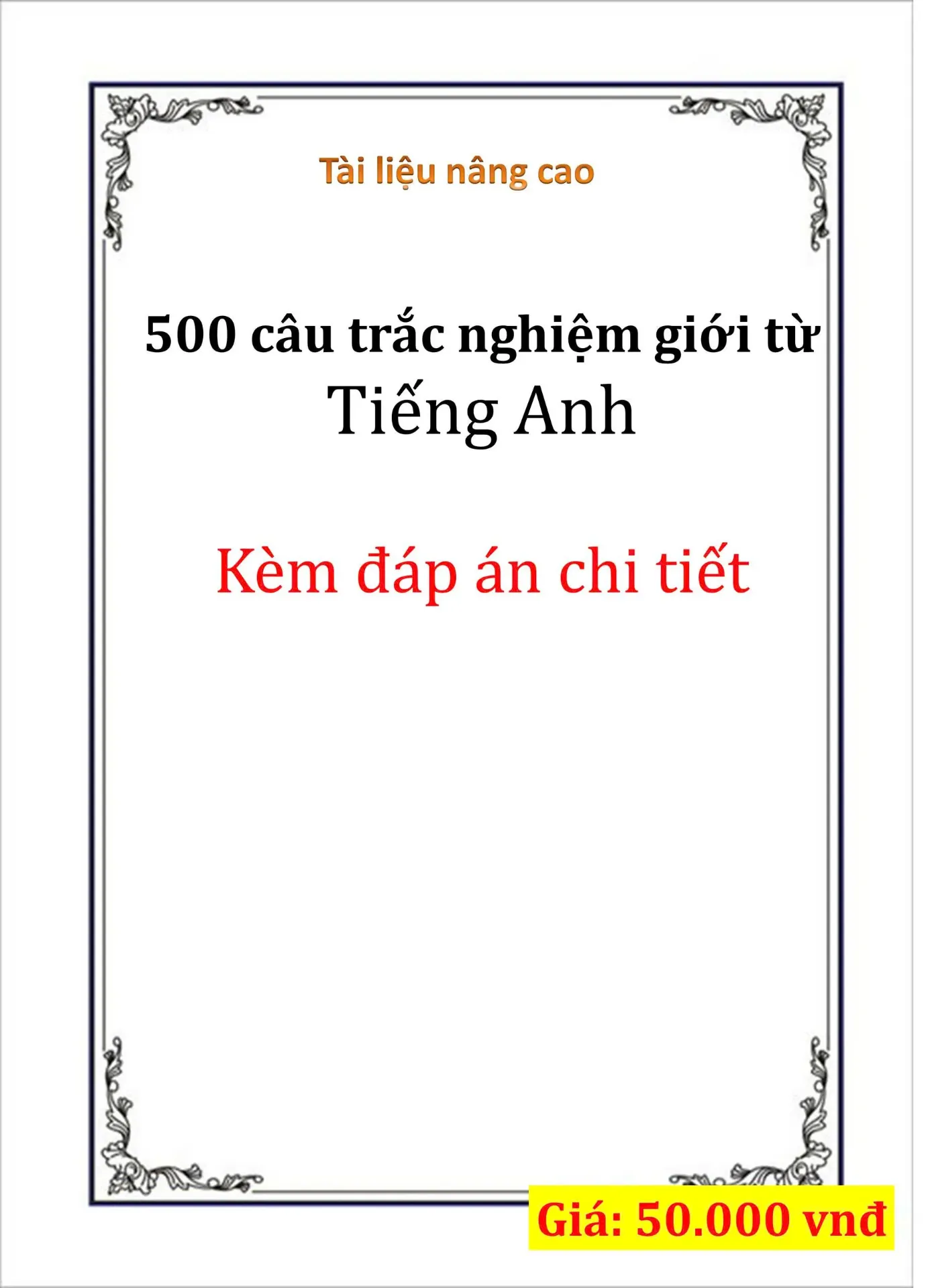 500 câu trắc nghiệm giới từ trong Tiếng Anh 