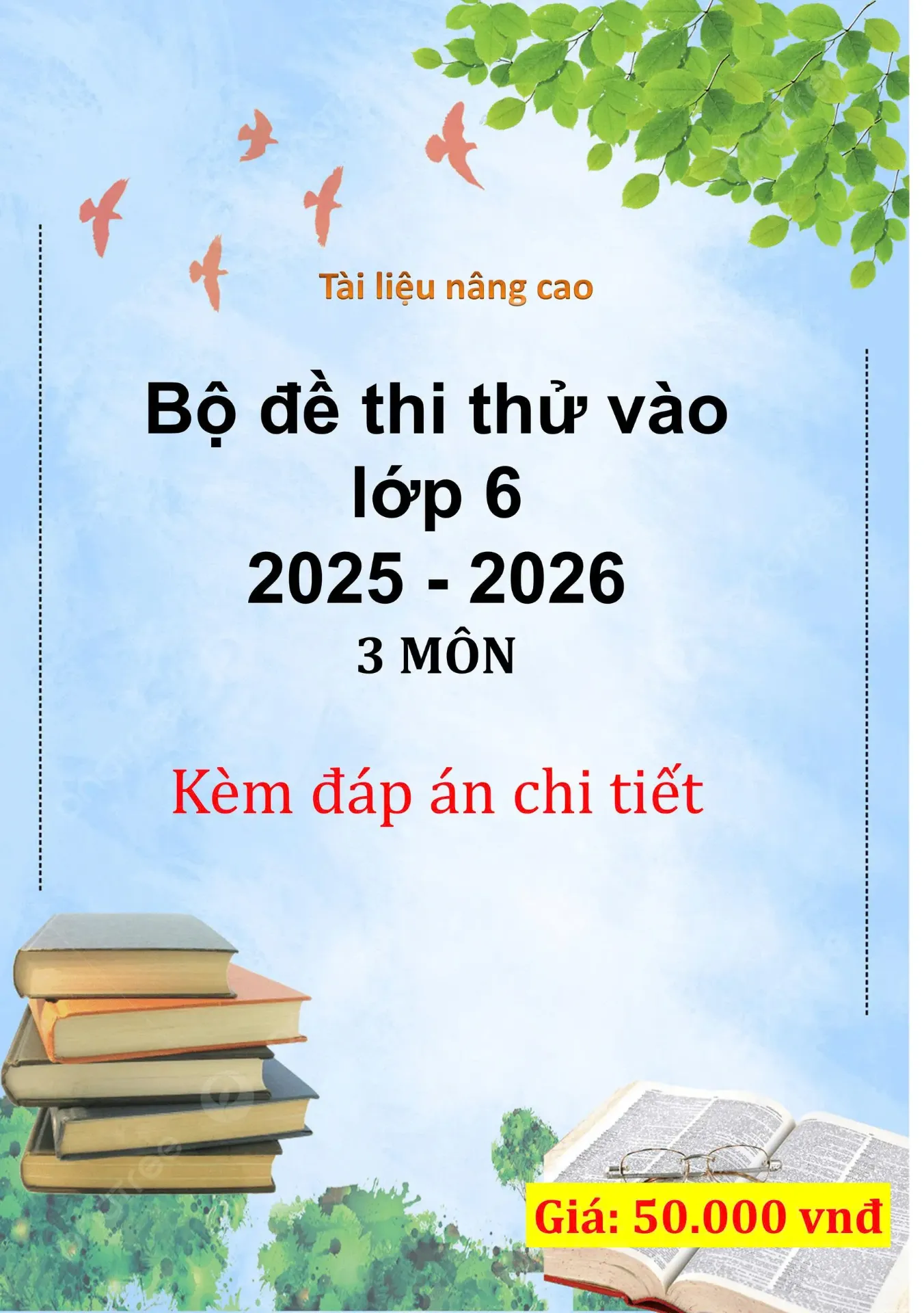 Bộ đề thi thử vào lớp 6 2025 - 2026  